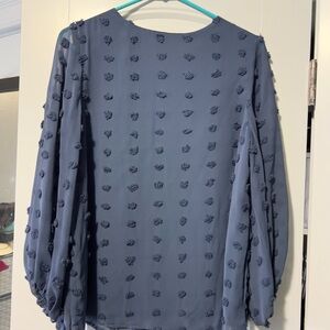 Chic Navy Blue Women's Blouse